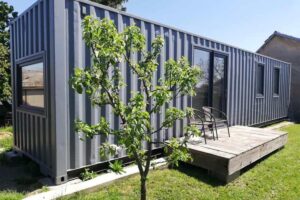 Moderný kontajnerový dom.