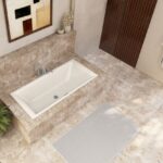 Vaňa Kaldewei Puro Next Duo pergamon v modernej kúpeľni.