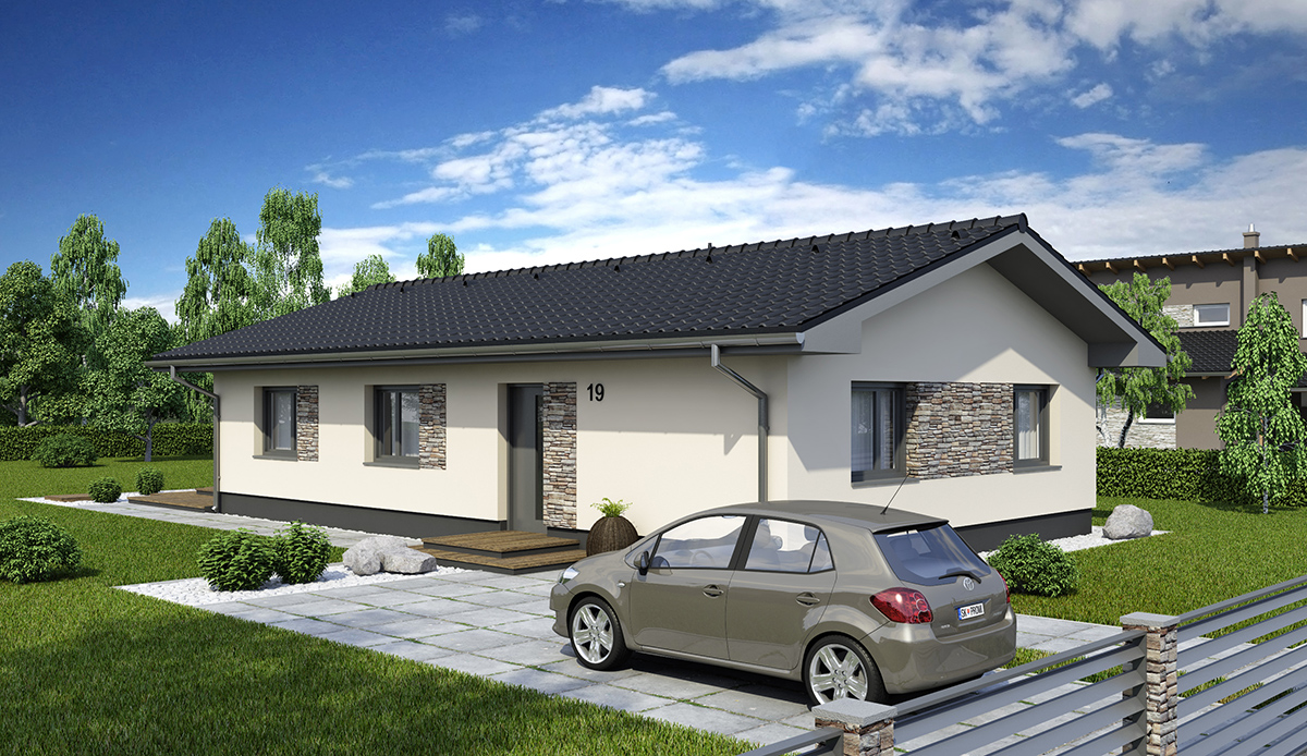 Projekt prízemného rodinného domu LAGUNA19