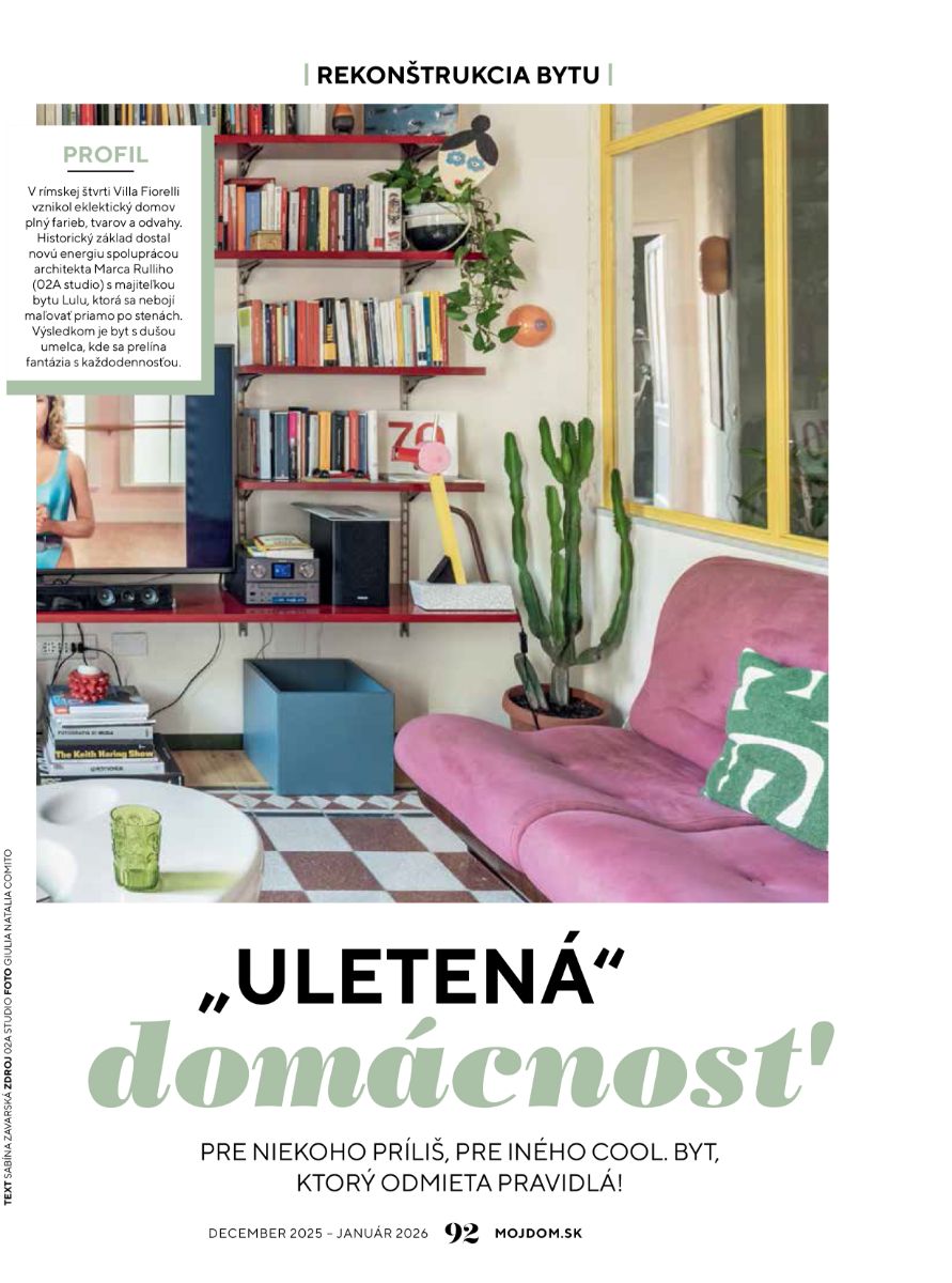 Rekonštrukcia farebného bytu.