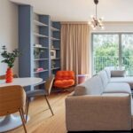 Obývacia a jedálenská časť bytu.