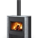 Krbové kachle s Telde kameň s teplovodným výmeníkom od Romotop.