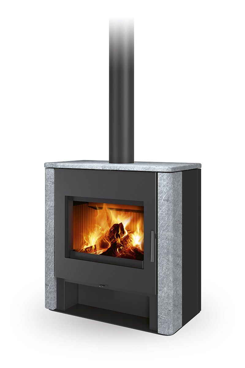 Krbové kachle s Telde kameň s teplovodným výmeníkom od Romotop.