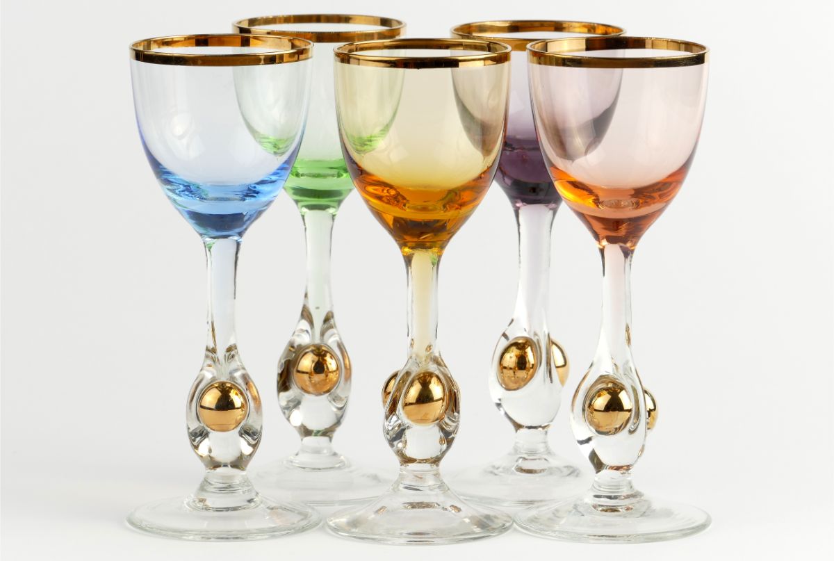 Séria retro pohárov Zlatá Zuzana.