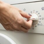 Detail na nastavovanie teploty pri praní.