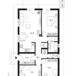 Projekt prízemného rodinného domu LAGUNA19