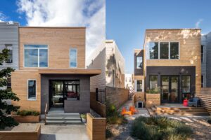 Široký je len 6 metrov, no pohodlie v ňom má celá rodina. V malom radovom dome vzniklo perfektné moderné bývanie