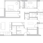 Pôdorys prvého nadpodlažia.