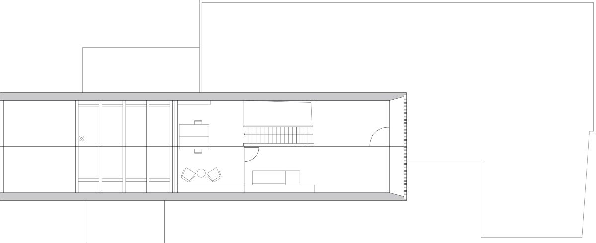 Pôdorys druhého nadpodlažia.