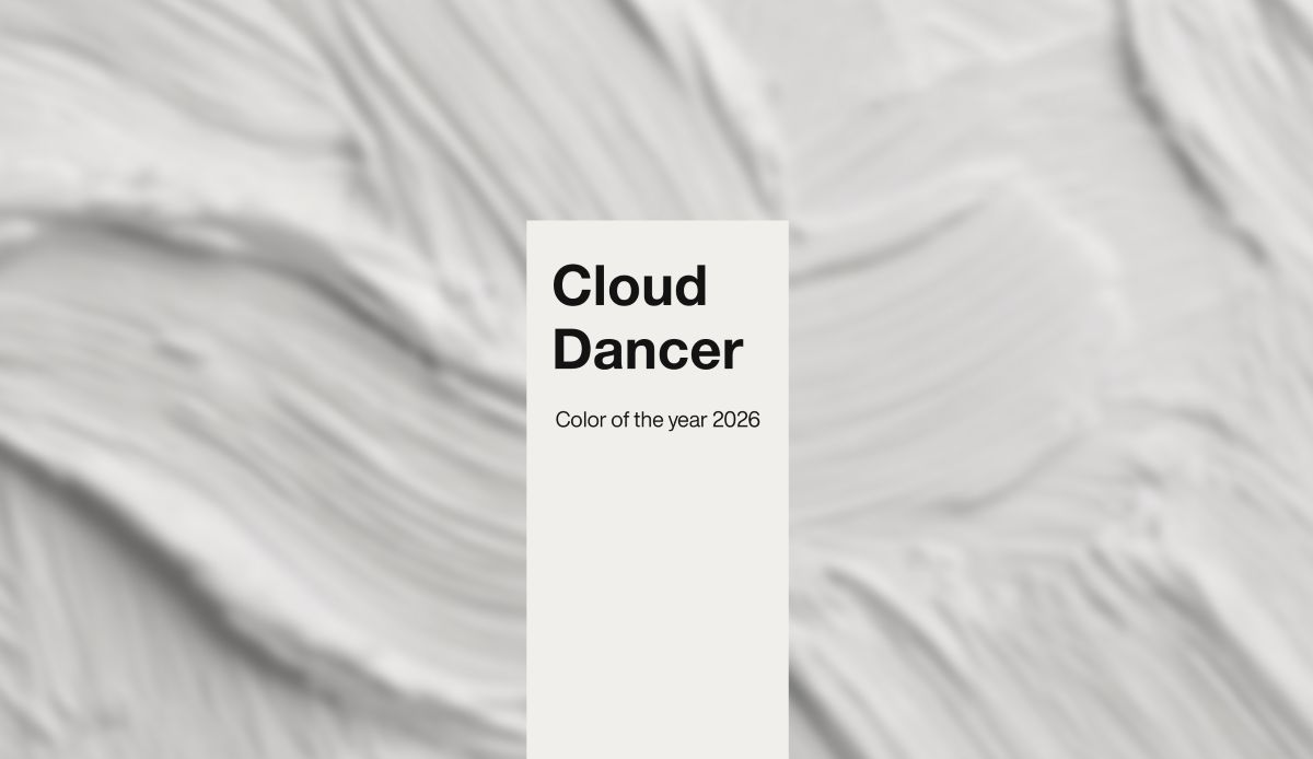 Pantone farba roka 2026 Cloud Dancer