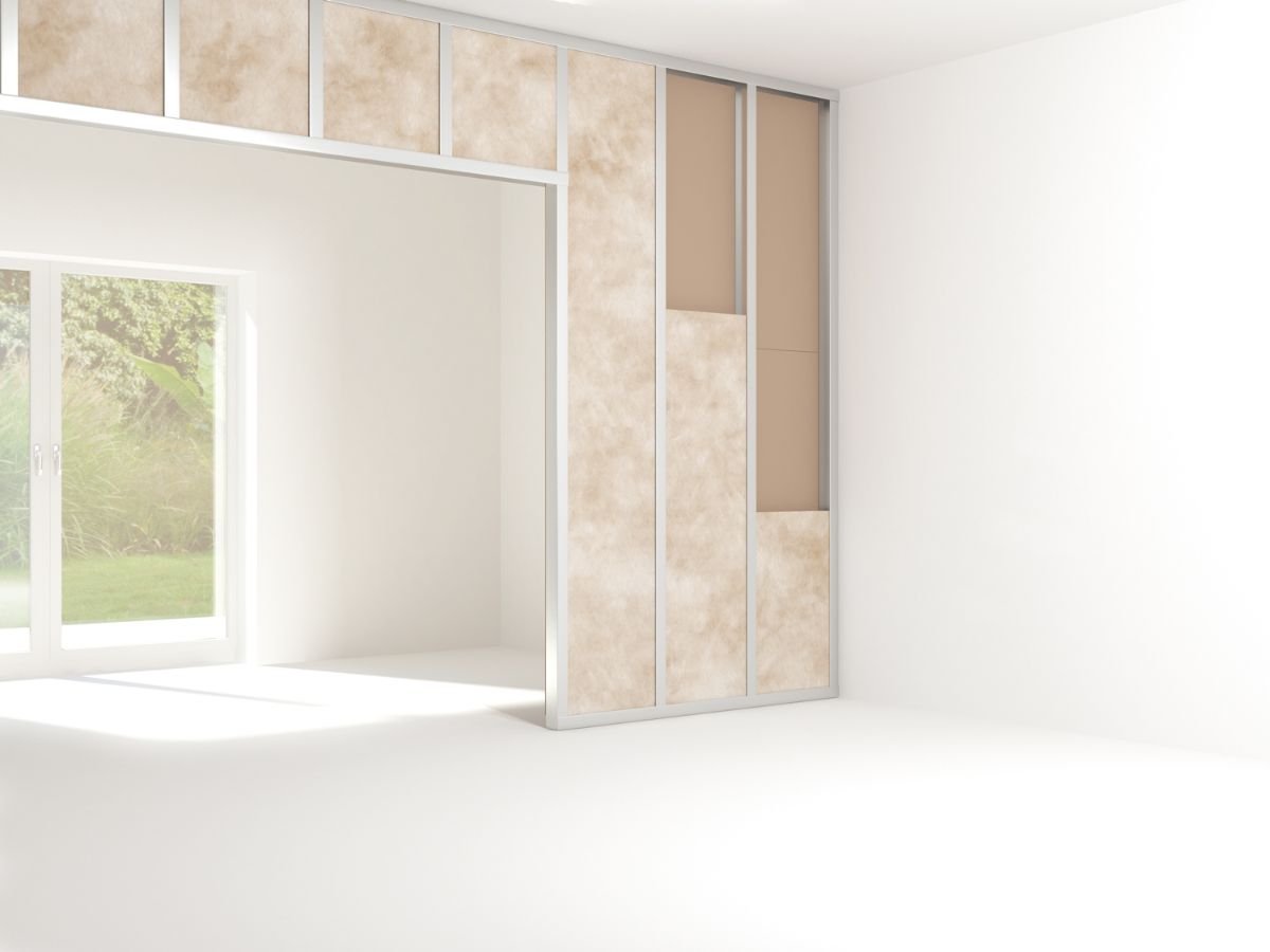 Akustická priečka s minerálnou izoláciou URSA.