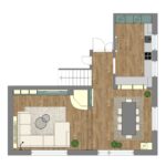 Pôdorys domu v Vrakuni.