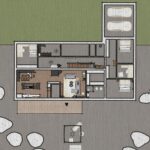 Pôdorys šumavskej chalupy.