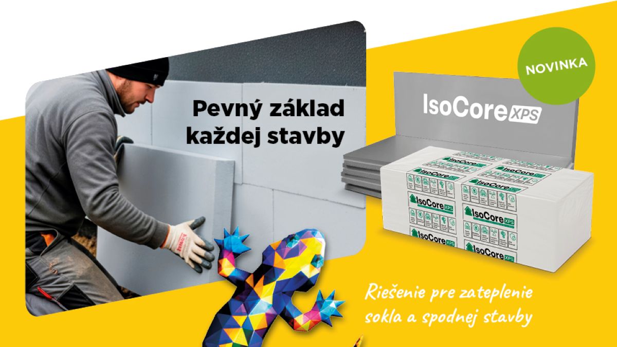 Banner na materiál IsoCore.