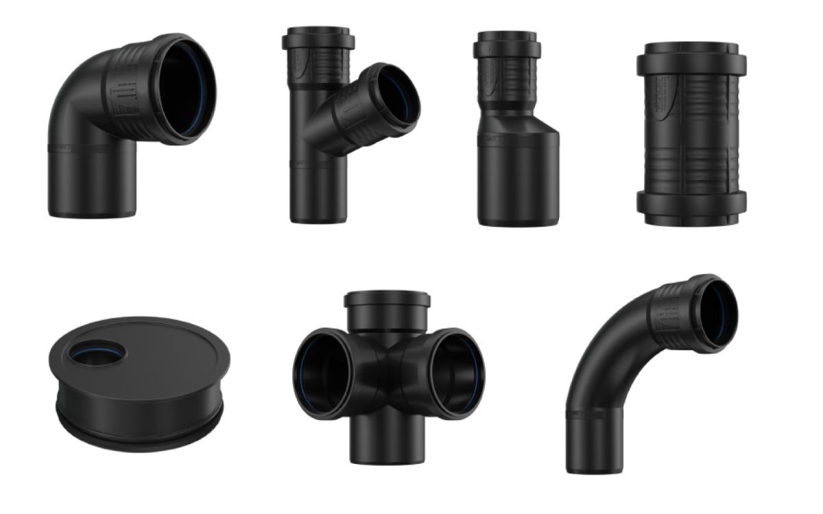 Diely odpadových rúr.