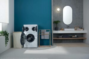 Práčka Candy MultiWash s troma bubnami.