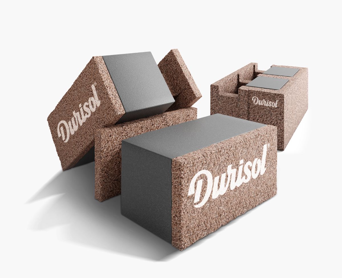 Tvarovky Durisol s grafitový polystyrén.