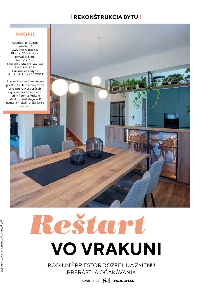 Môj dom 04/2026, Reštart vo Vrakuni.