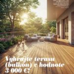 Môj dom 04/2026, súťaž Möbelix o vybavenie balkóna alebo terasy za 3000 €