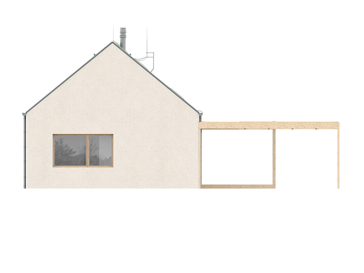 Projekt rodinného domu Bungalov 2202