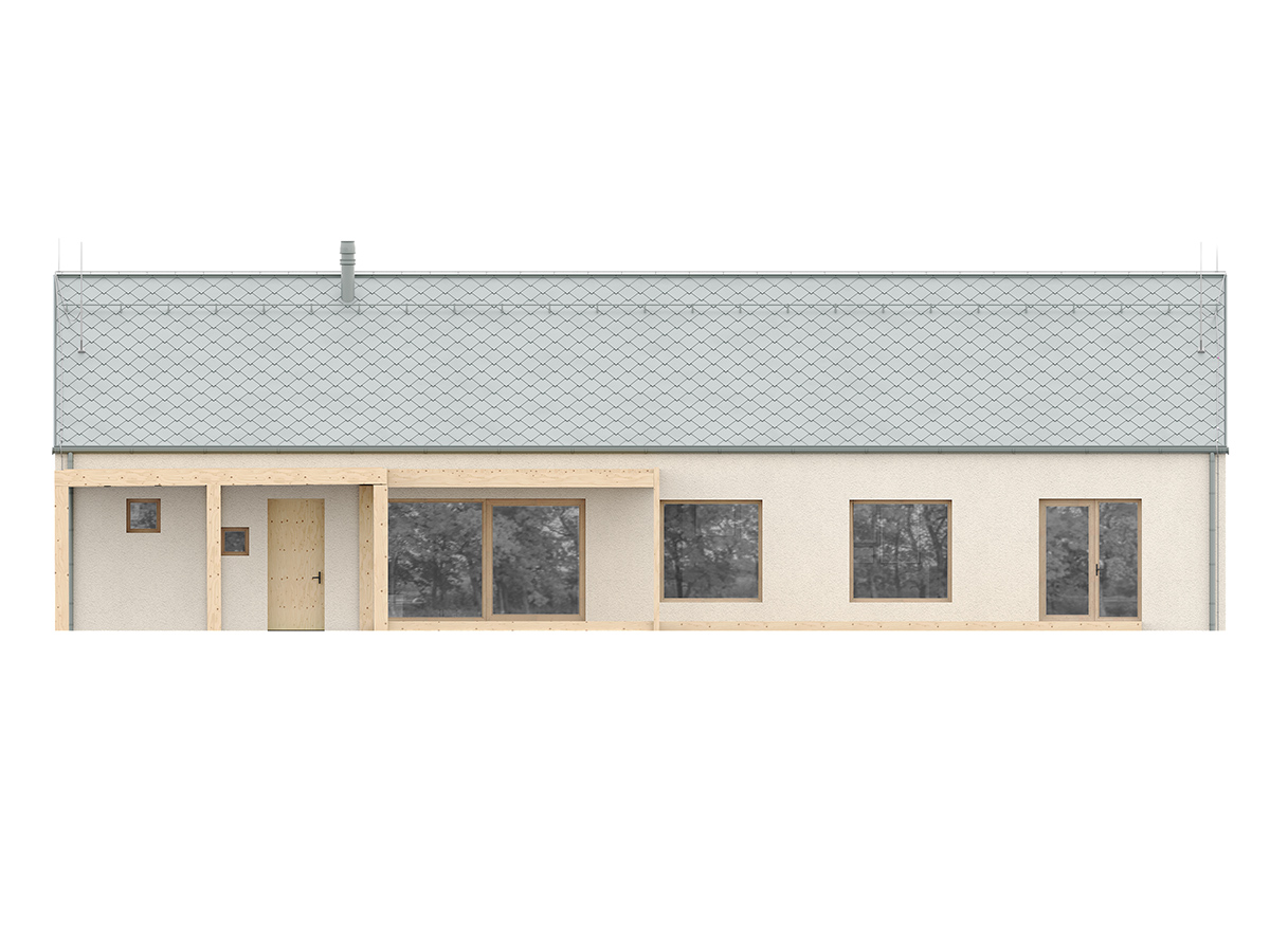 Projekt rodinného domu Bungalov 2202