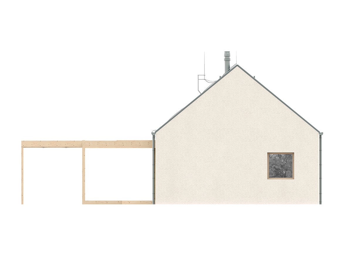 Projekt rodinného domu Bungalov 2202