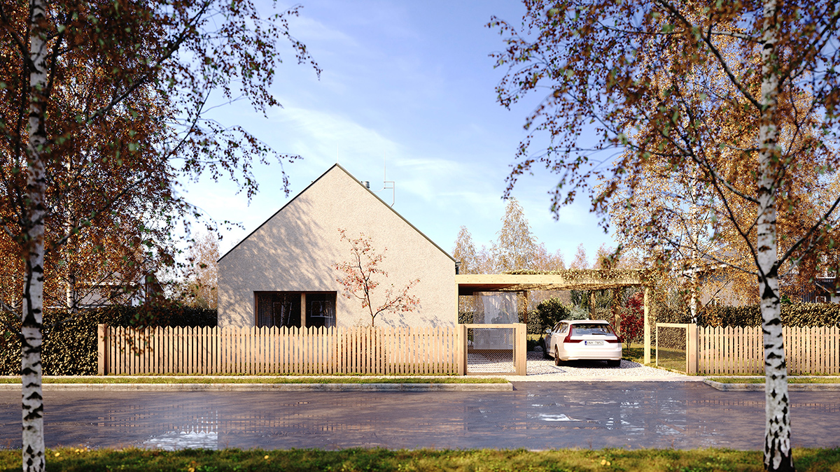 Projekt rodinného domu Bungalov 2202