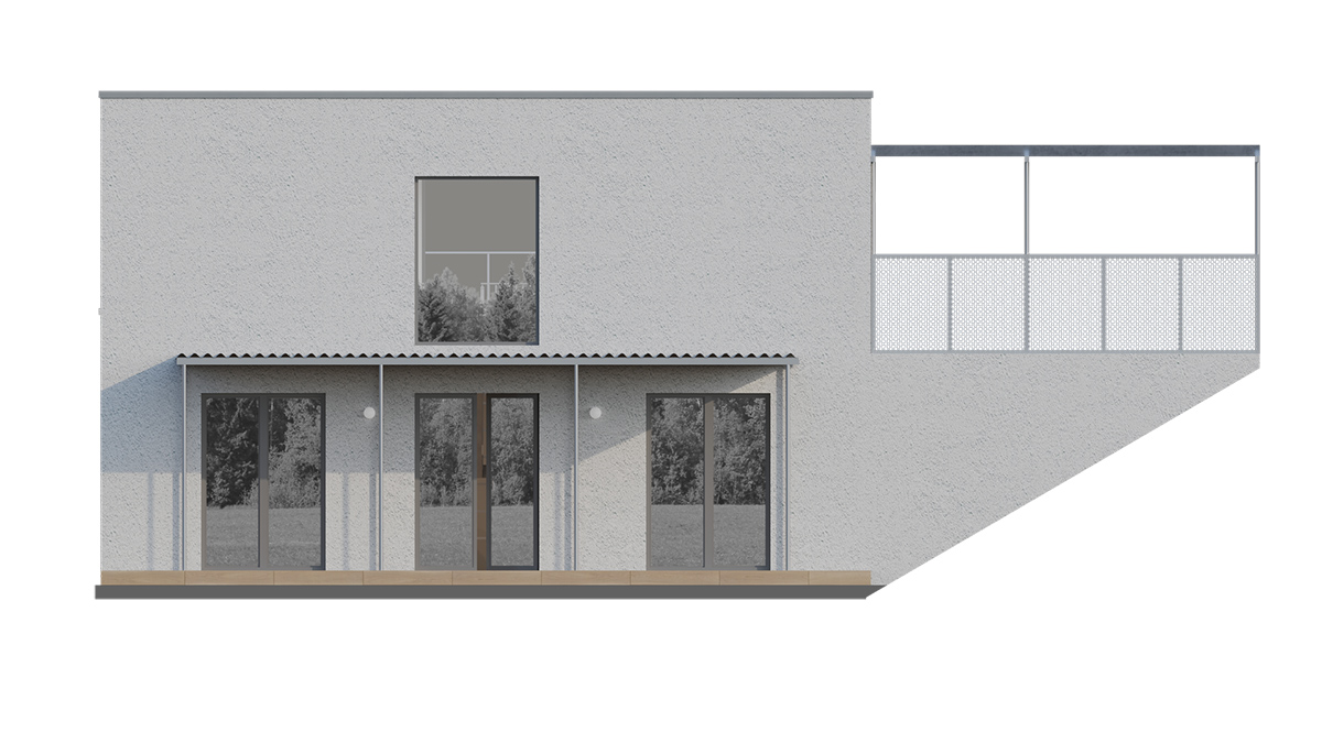 Projekt rodinného domu Poschodový 2502