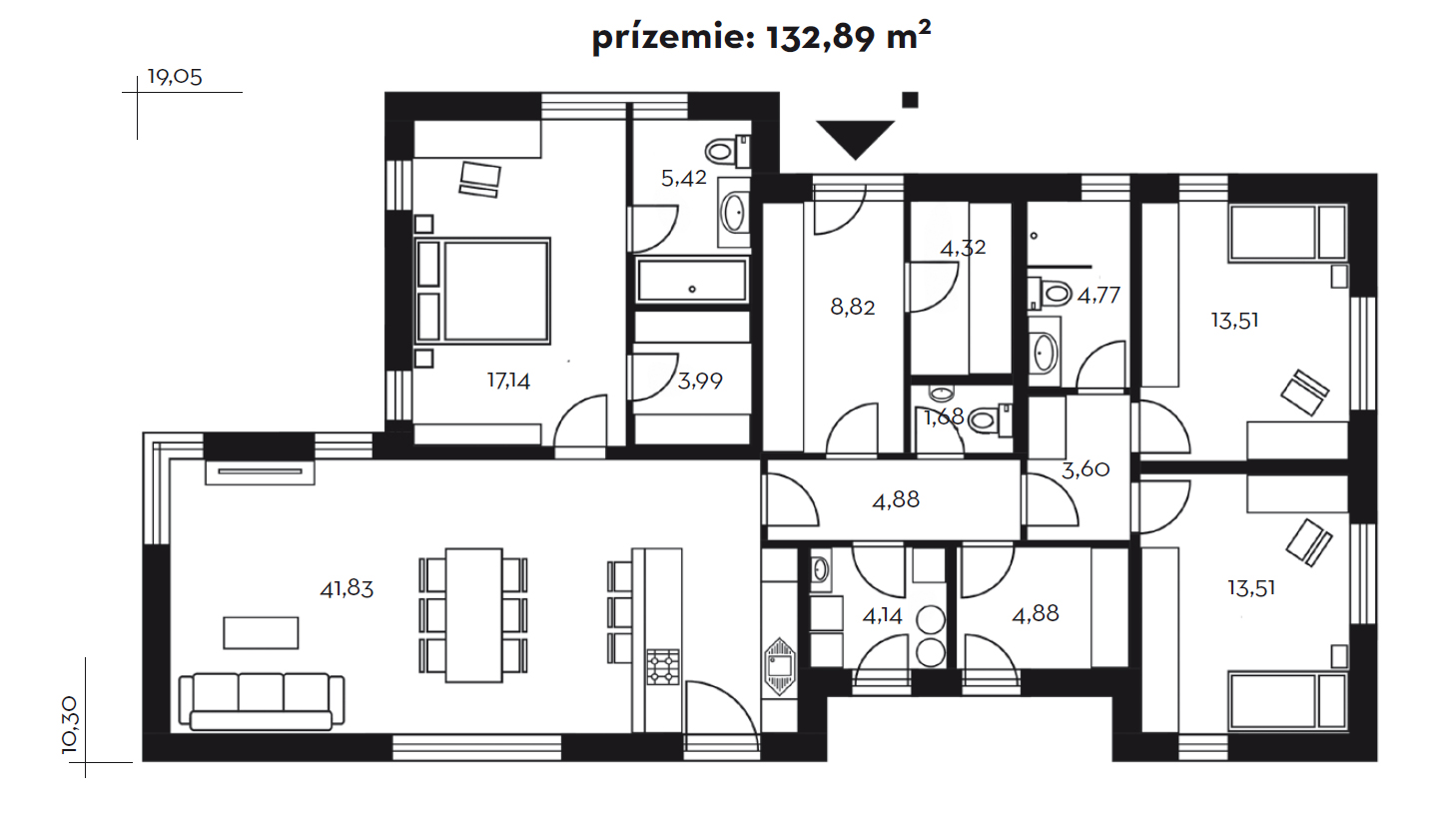 Projekt rodinného domu Lucie 87