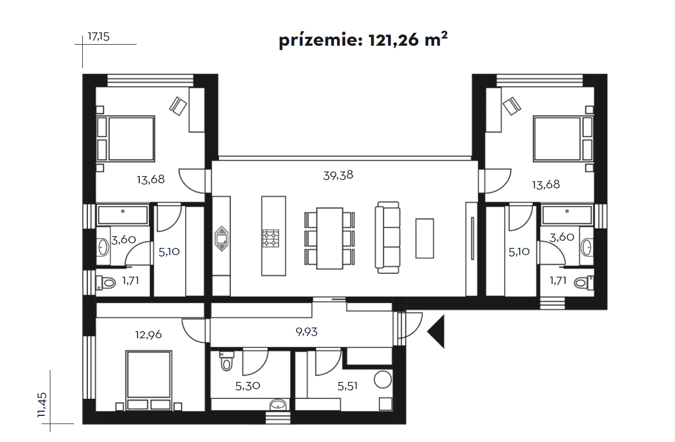 Projekt rodinného domu Lukáš 82