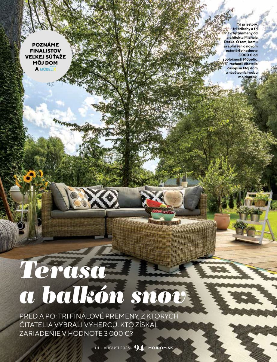 MD 07-08/2026, Terasa a balkón snov